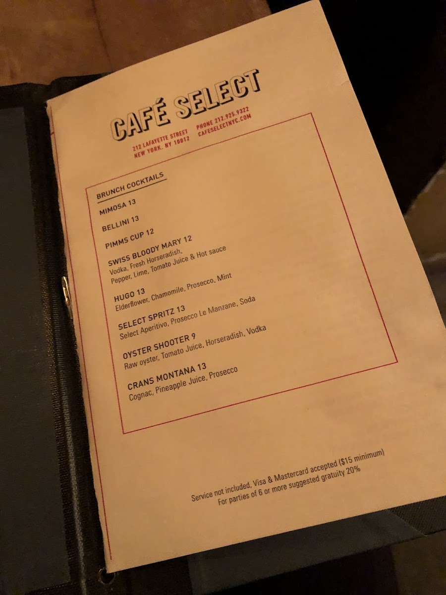 Cafe Select Menu - Image 2